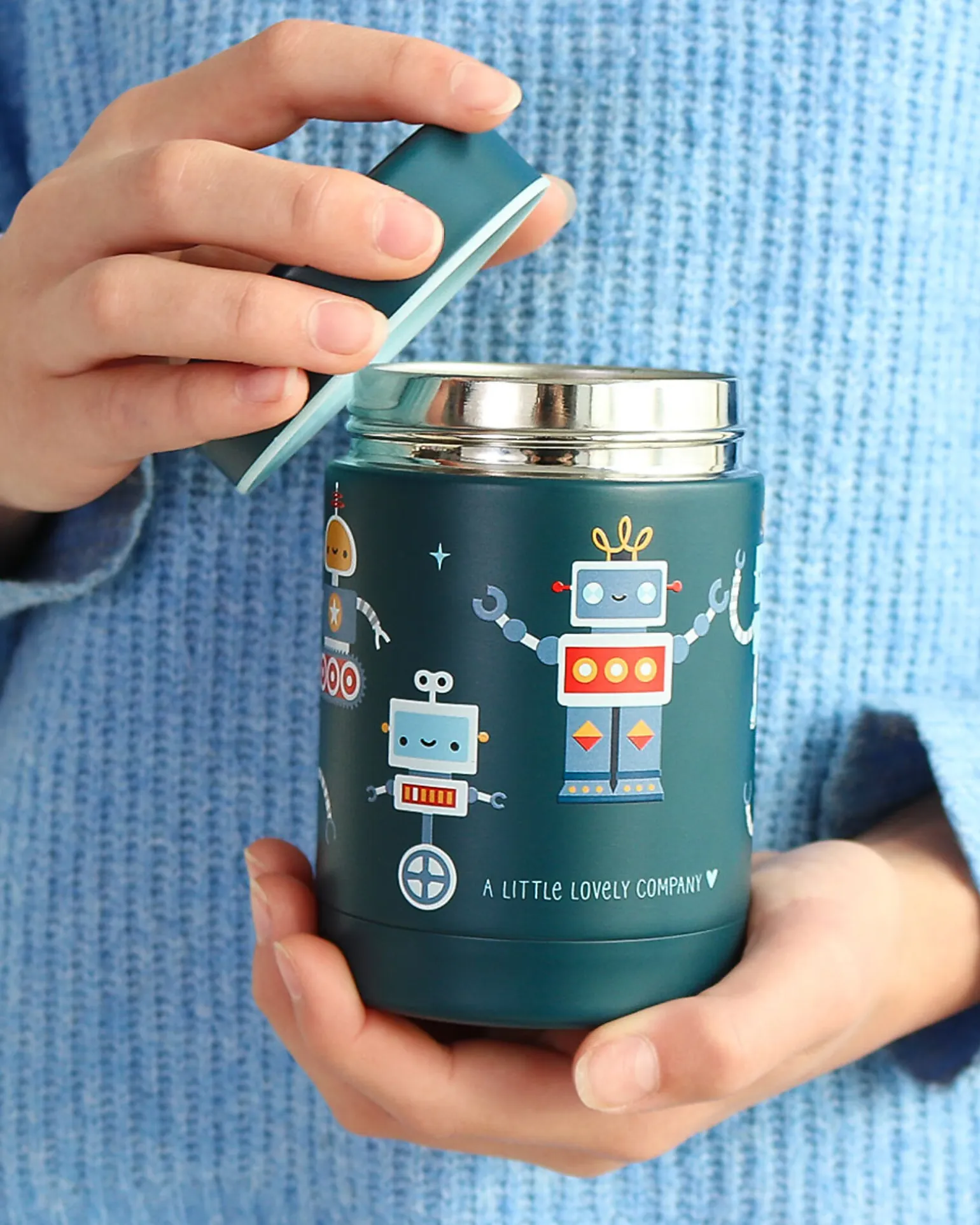 Thermos Porta Cibo in Acciaio Inossidabile - 300 ml - Robot