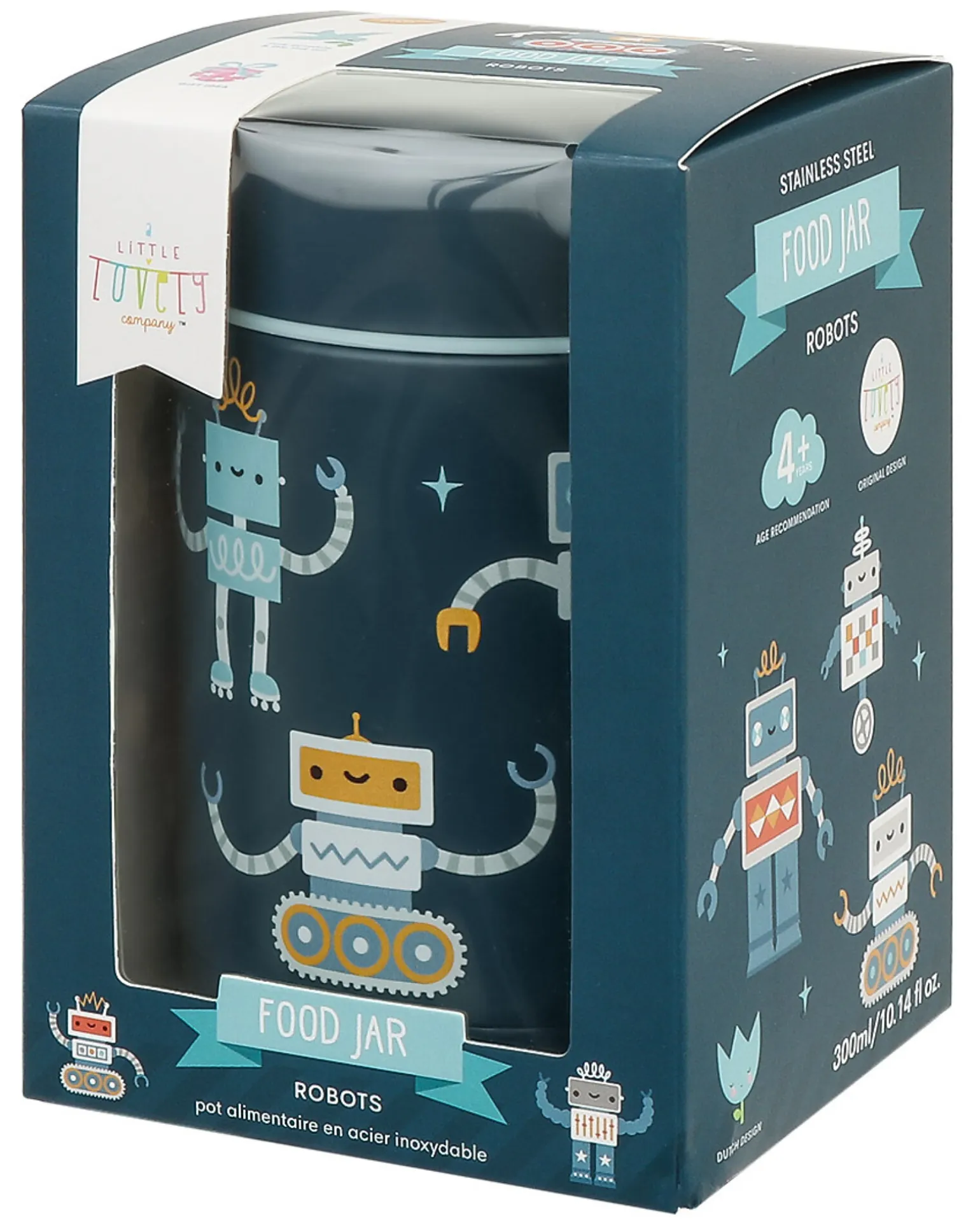 Thermos Porta Cibo in Acciaio Inossidabile - 300 ml - Robot