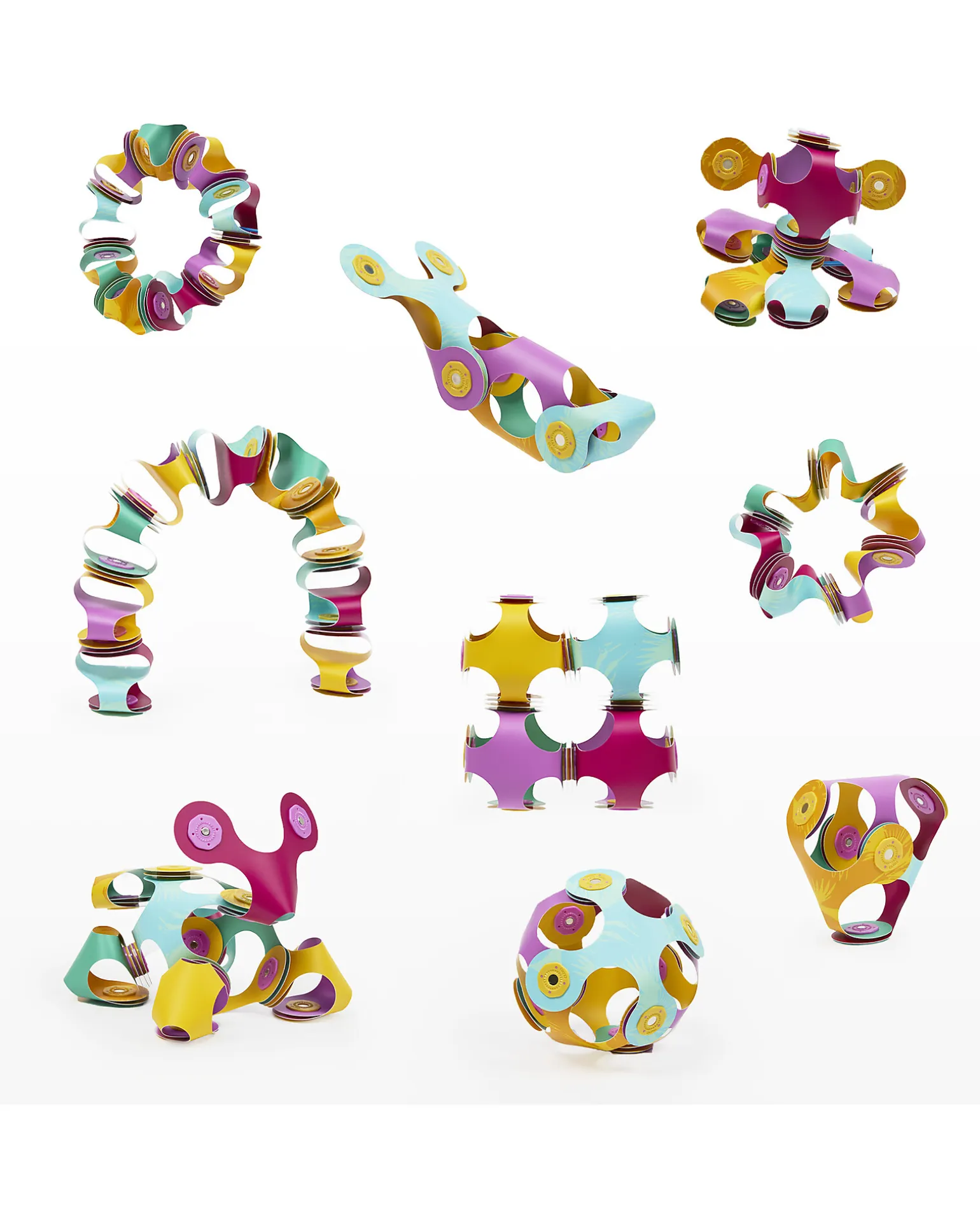 Tiny & Mighty - 9 Pezzi - Giungla - Gioco Magnetico STEAM - 4+ Anni