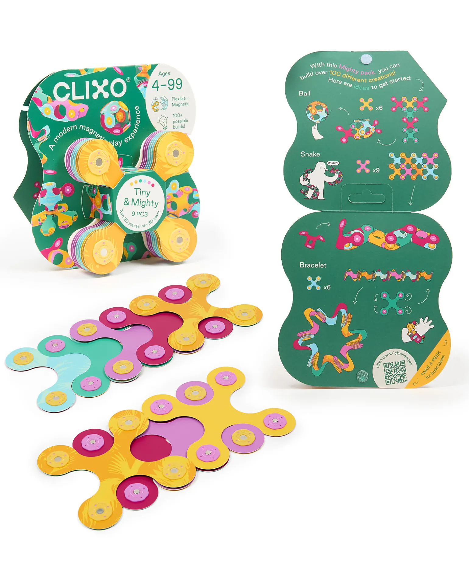 Tiny & Mighty - 9 Pezzi - Giungla - Gioco Magnetico STEAM - 4+ Anni