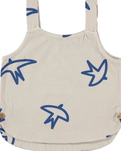 Top Corto Con Spalline - Fly - 100% Cotone Bio -