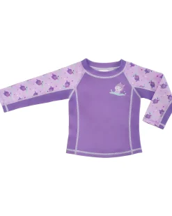 Top Maniche Lunghe da Bagno - Rash Guard per Neonato - Harper l'Ippopotamo