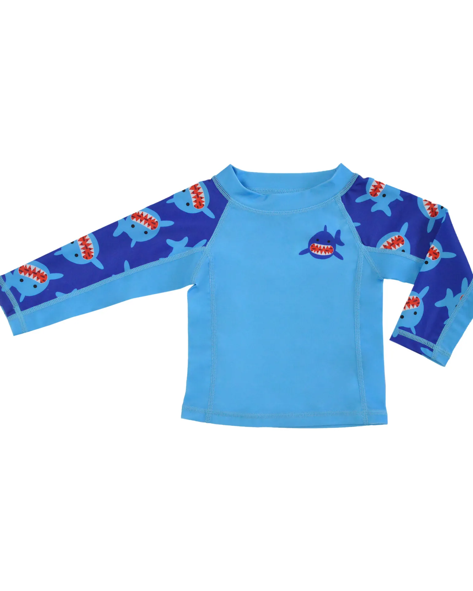 Top Maniche Lunghe da Bagno - Rash Guard per Neonato - Sherman lo Squalo