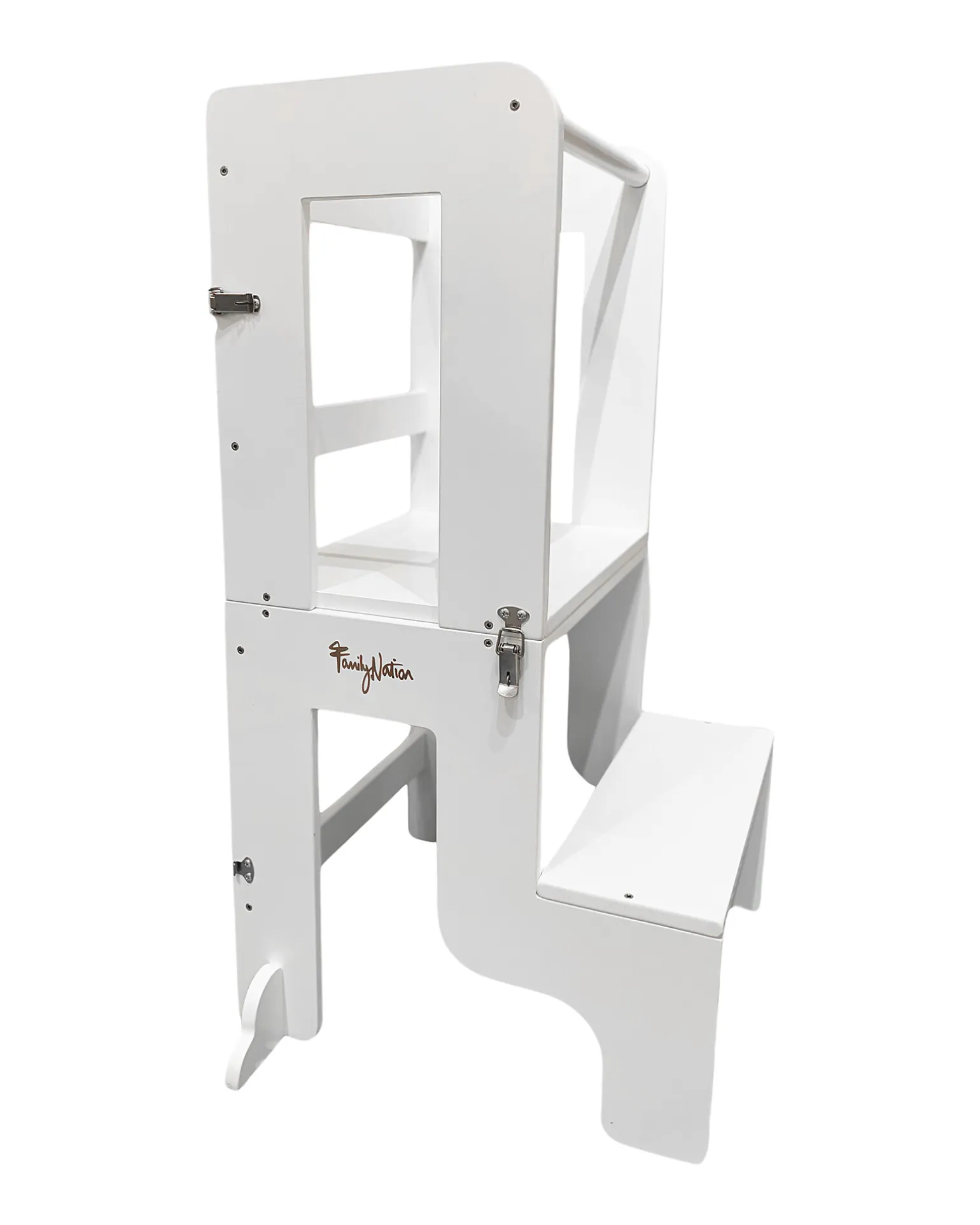 Torre Montessori 2 in 1 - Bianco - Convertibile in Tavolo+Sedia