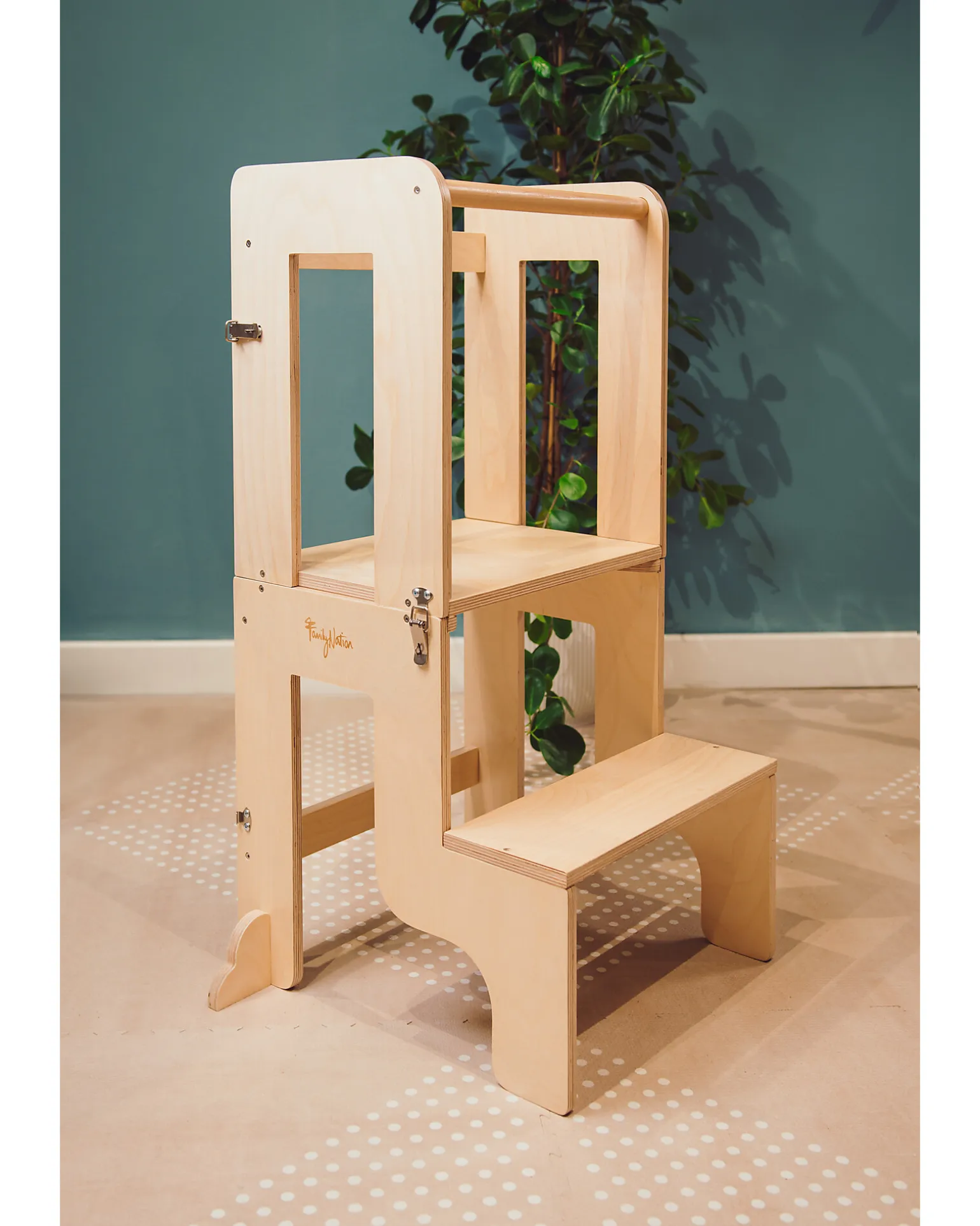 Torre Montessori 2 in 1 - Natural - Convertibile in Tavolo+Sedia