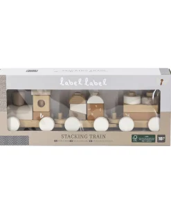 Trenino Giocattolo in Legno FSC - Beige - 18+ m