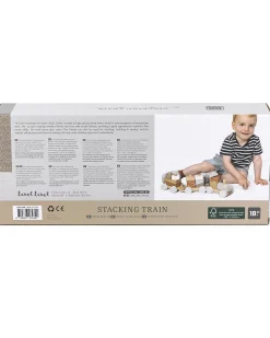 Trenino Giocattolo in Legno FSC - Beige - 18+ m