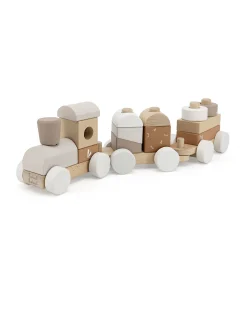 Trenino Giocattolo in Legno FSC - Beige - 18+ m