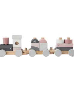 Trenino Giocattolo in Legno FSC - Rosa - 18+ m