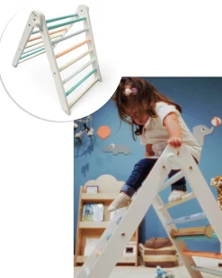 Triangolo Montessori Pikler Rainbow - Sunny Beach - Sviluppa Equilibrio e Agilità