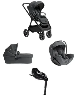 Trio Finiti - Passeggino + Navicella Ramble XL + Ovetto I-Level Pro + Base Encore - Ebony