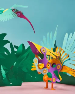 Tropical Birds - 22 Pezzi - Gioco Magnetico STEAM - 4+ Anni