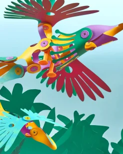 Tropical Birds - 22 Pezzi - Gioco Magnetico STEAM - 4+ Anni