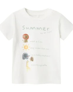 T-Shirt - Animali - Bianco - Cotone Bio