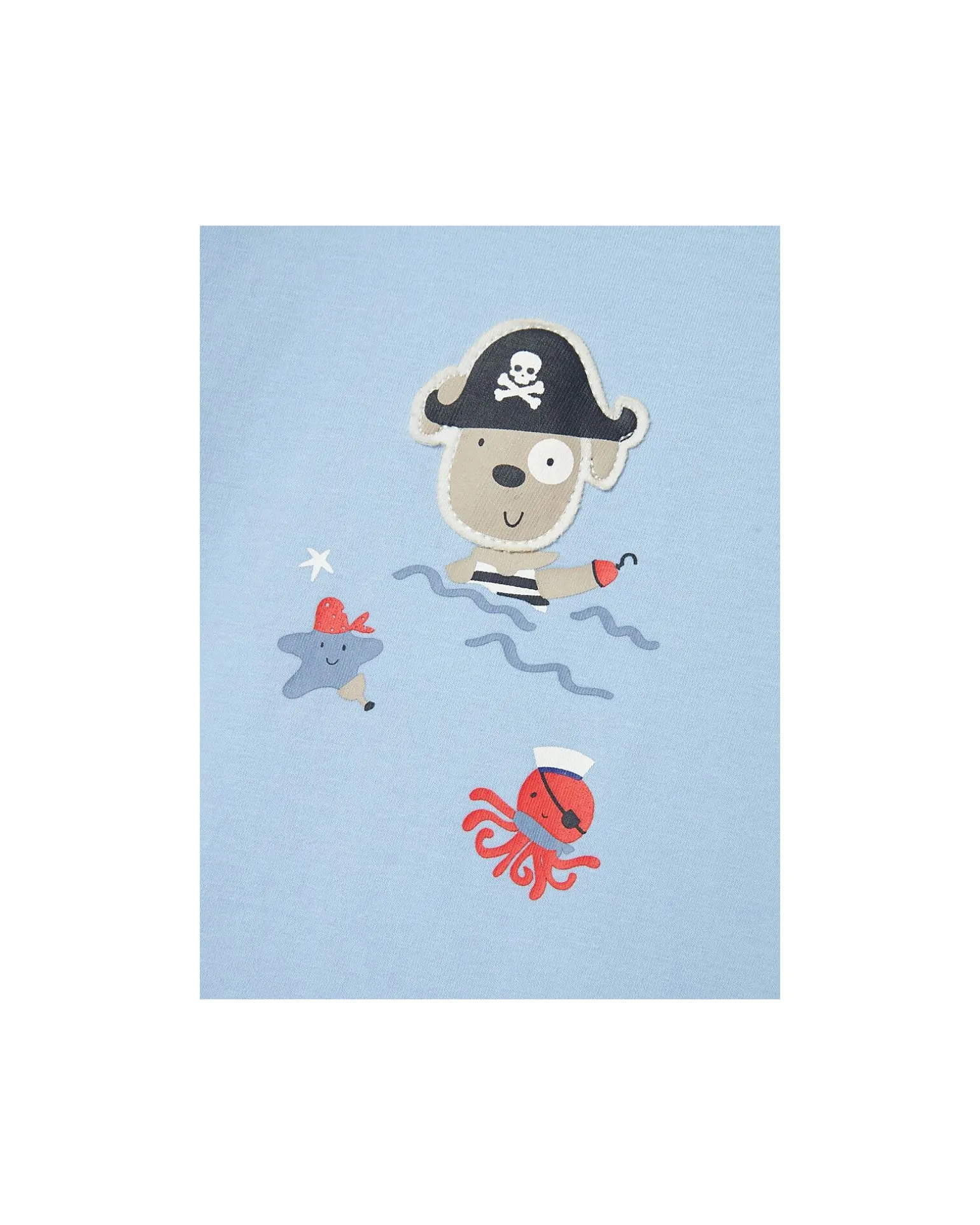 T-Shirt - Chambray Blue - Capitan Uncino - Cotone Bio