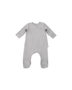 Tutina con Piedi Pure - Grigio - Bambù Bio Elasticizzato
