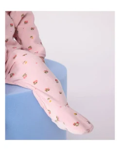 Tutina Intera in Ciniglia - Rosa - Fiori - Morbidezza Estrema!