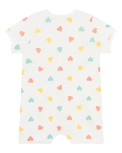 Tutina Senza Piedi Notte - 100% Cotone - Cuori