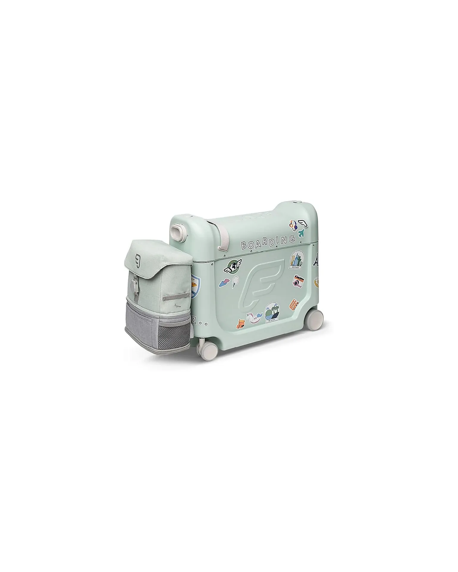 Valigia Cavalcabile Jet Kids BedBox - Green Aurora