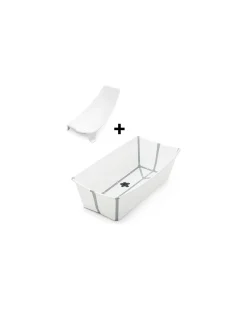 Vaschetta da Bagno Flexi Bath XL - con Supporto per Neonati - Bianco