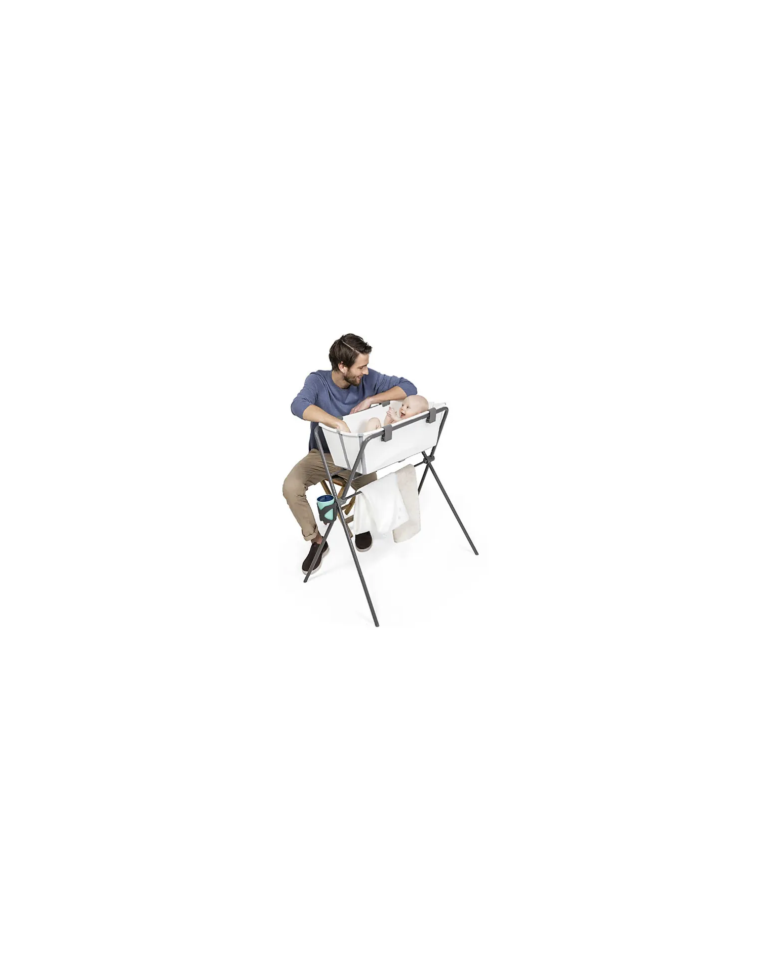 Vaschetta da Bagno Flexi Bath - Pieghevole - Bianco