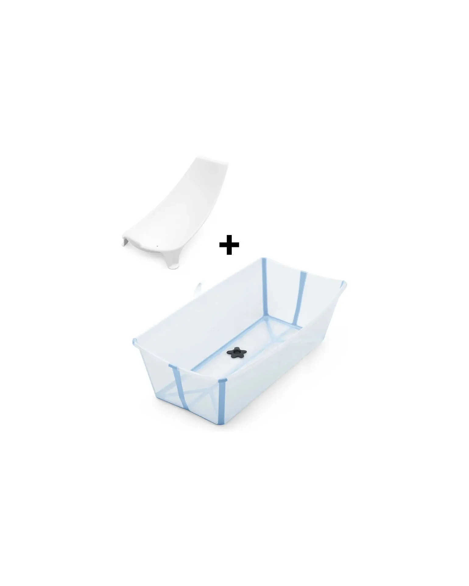 Vaschetta da Bagno Flexi Bath XL - con Supporto per Neonati - Ocean Blue