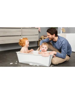 Vaschetta da Bagno Flexi Bath XL - con Supporto per Neonati - Sandy Beige