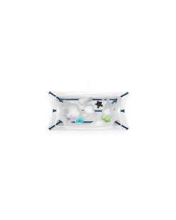 Vaschetta da Bagno Flexi Bath XL - con Supporto per Neonati - Trasparent Blue