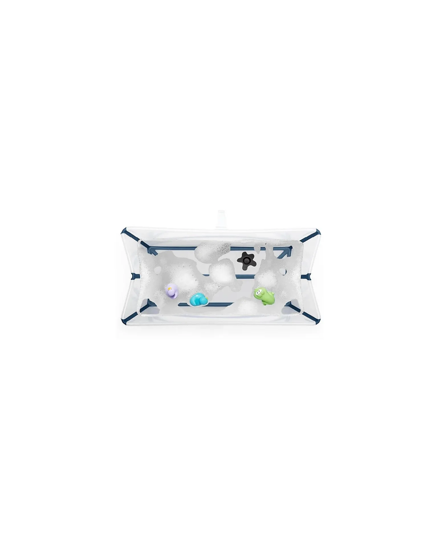 Vaschetta da Bagno Flexi Bath XL - con Supporto per Neonati - Trasparent Blue