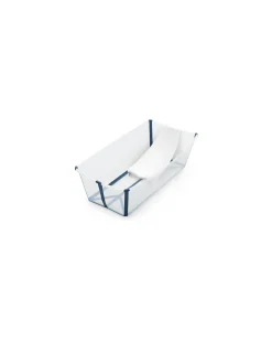 Vaschetta da Bagno Flexi Bath XL - con Supporto per Neonati - Trasparent Blue