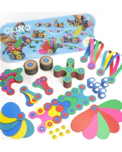 Wheel Creator Pack - 72 Pezzi - Gioco Magnetico STEAM - 6+ Anni