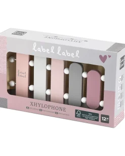Xilofono Giocattolo in Legno FSC - Rosa - 12+ m