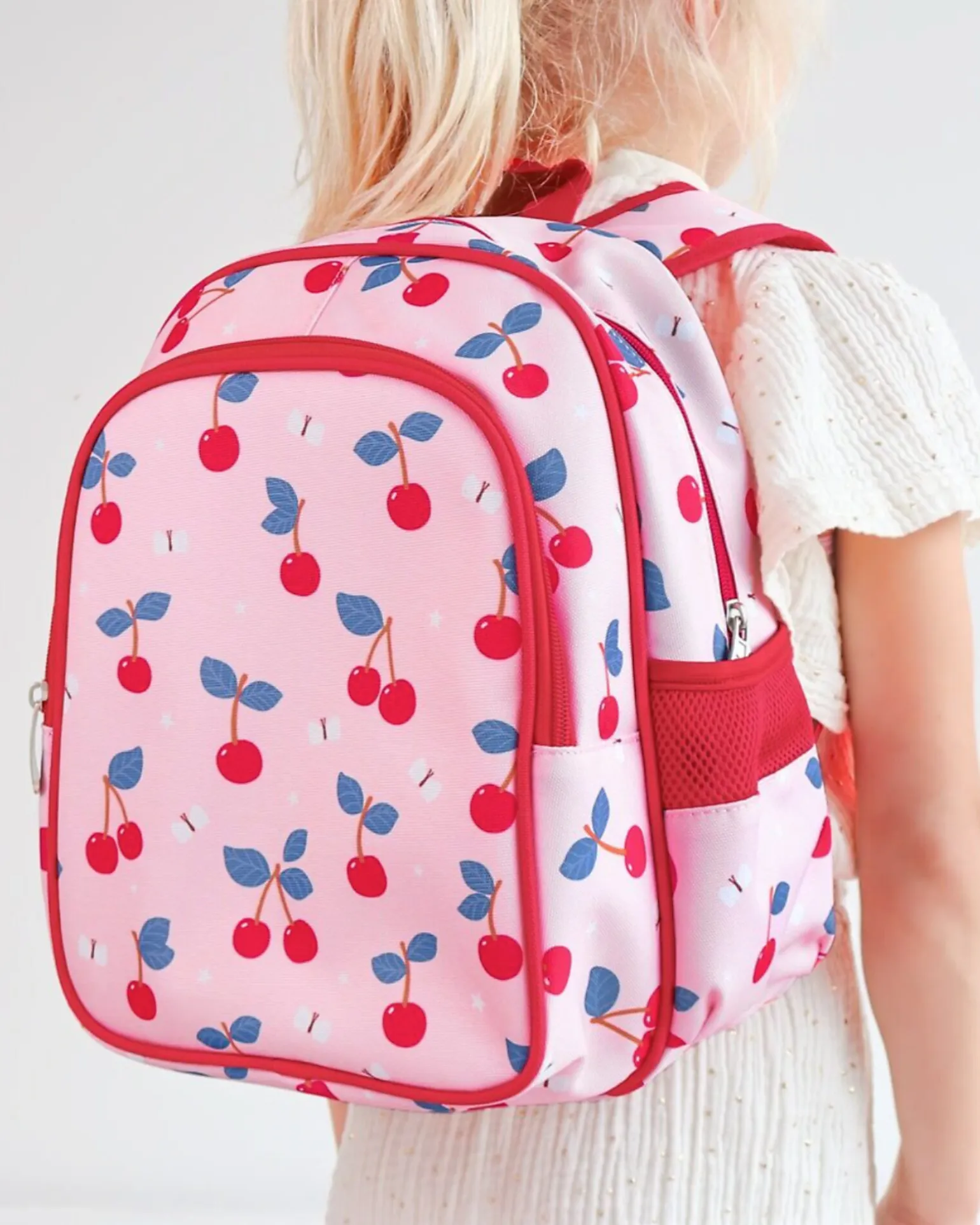 Zainetto Grande con Tasca Termica - Ciliegie - 27x32x19 cm - Mantiene cibi e bevande freschi!