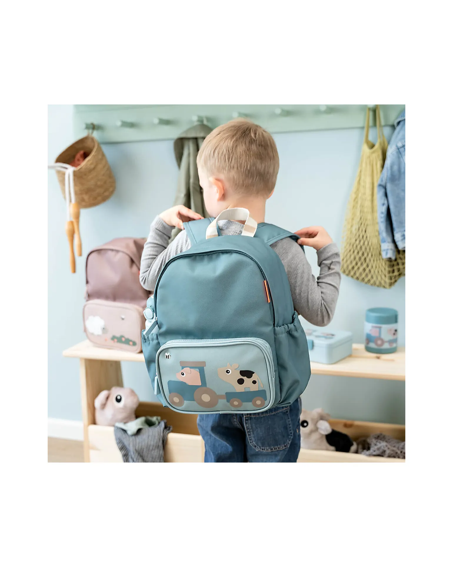 Zainetto per Bambini - Tiny Farm - Blu - 7,5L