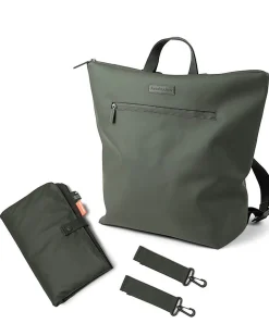 Zaino Cambio con Fasciatoio Ripiegabile e Ganci Passeggino -Verde - Fatto con bottiglie di plastica riciclata!