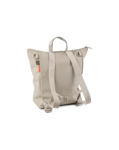 Zaino Cambio con Fasciatoio Ripiegabile e Ganci Passeggino - Sabbia - Fatto con bottiglie di plastica riciclata!