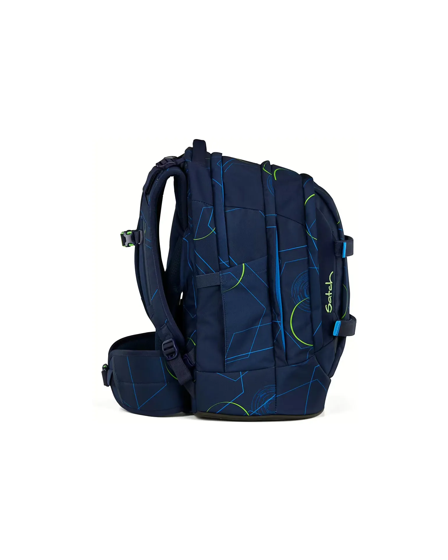 Zaino Ergonomico - Blu Tech - 30 x 45 x 22 cm - Resistente e Idrorepellente