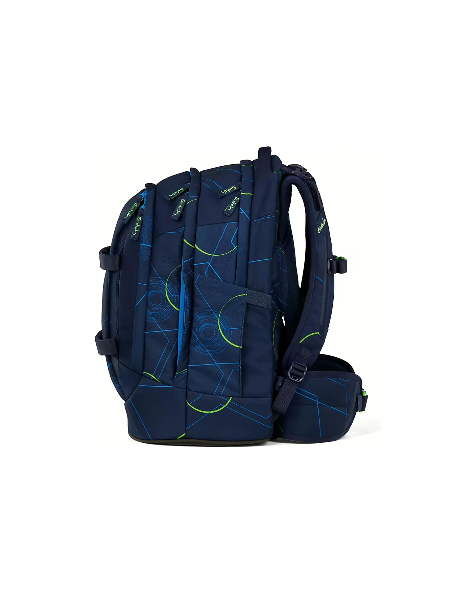Zaino Ergonomico - Blu Tech - 30 x 45 x 22 cm - Resistente e Idrorepellente