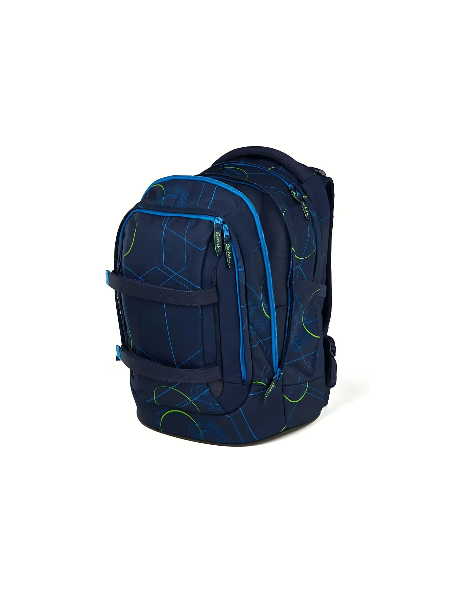 Zaino Ergonomico - Blu Tech - 30 x 45 x 22 cm - Resistente e Idrorepellente