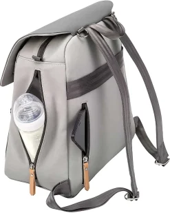 Zaino Meta - Grigio Perla - Soluzione Ultraleggera Funzionale ed Elegante per Te e il tuo Bambino!